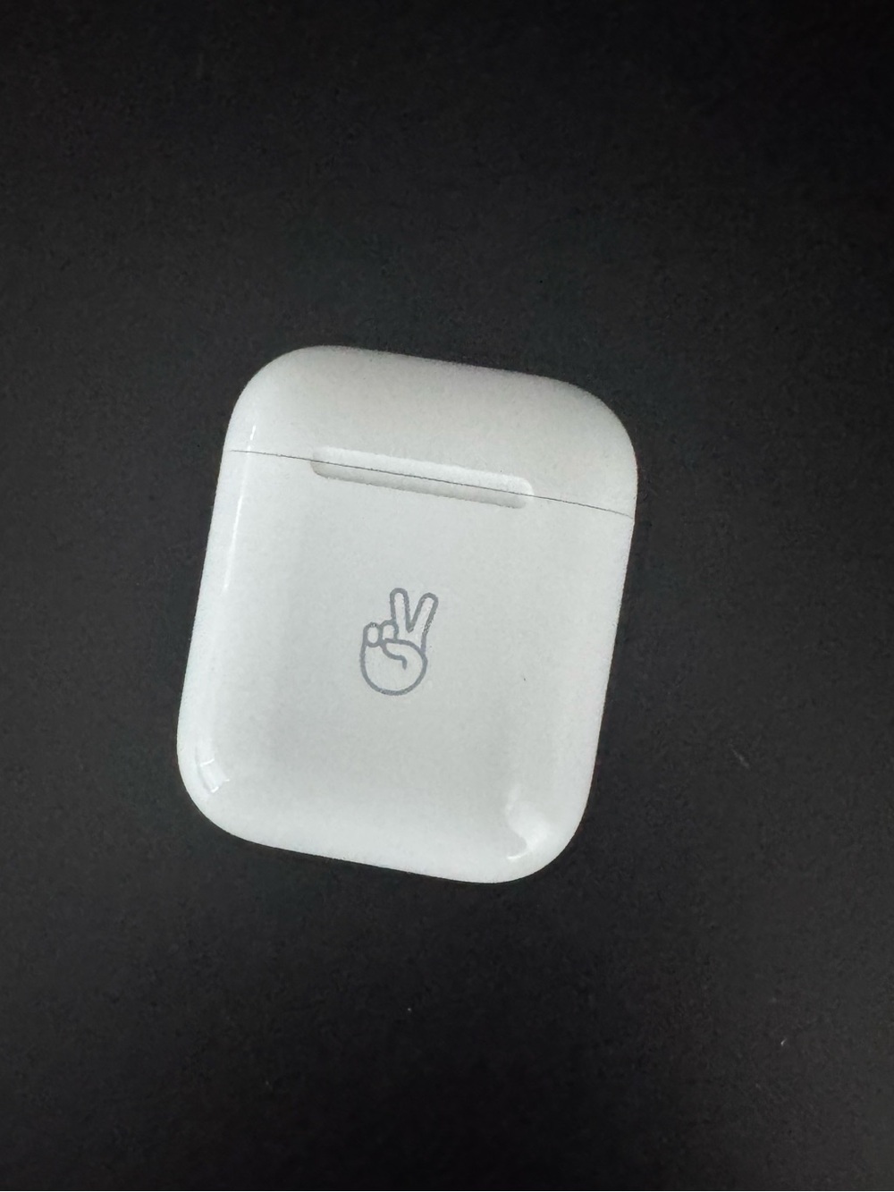 Apple airpod Charging Case with Peace Hand Logo